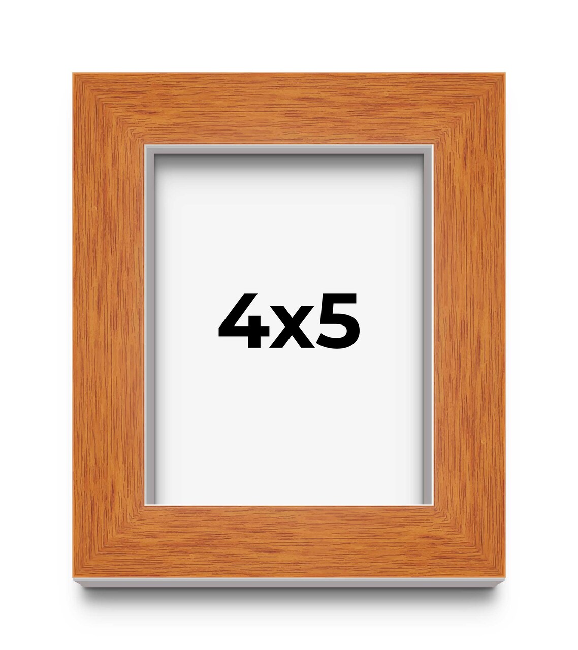 4x5 Classic Picture Frame with UV-Resistant Acrylic & Acid Free Backing, Available in 4 Finishes - Black, Brown, Gold, and Silver